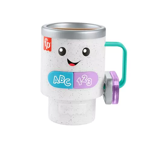 Fisher-Price Tazza da Caffè Ridi & Impara - Giocattolo Interattivo per Bambini