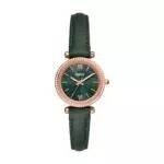 Fossil Carlie Orologio da Donna con Movimento al Quarzo e Cinturino in Acciaio o Pelle
