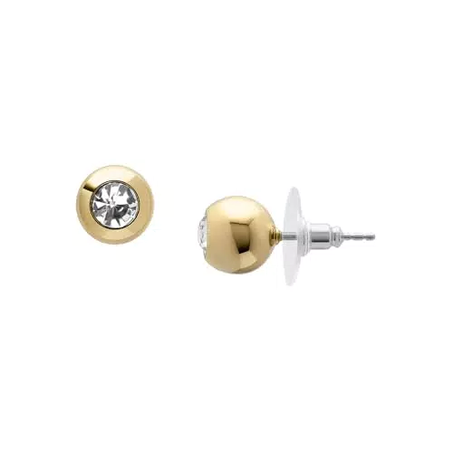 Fossil JA7251710 Orecchini da donna in ottone dorato senza pietra preziosa