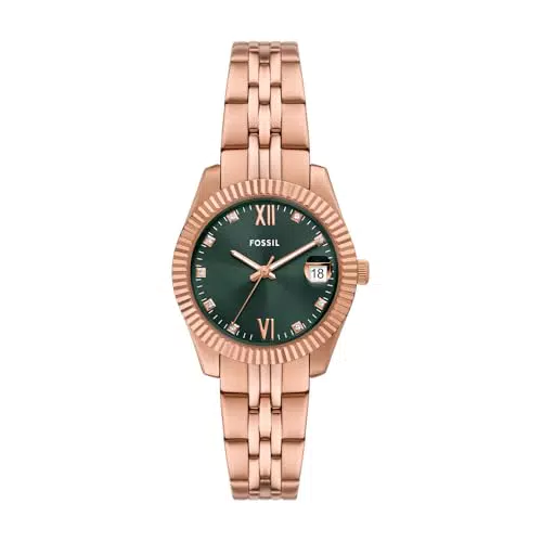 Fossil Scarlette Orologio da Donna con Movimento al Quarzo e Cinturino in Acciaio