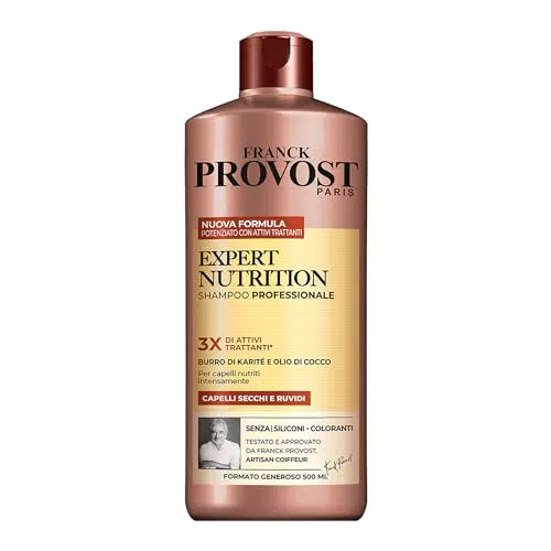 Franck Provost Expert Nutrition Shampoo Nutriente per Capelli Secchi con Karité e Cocco
