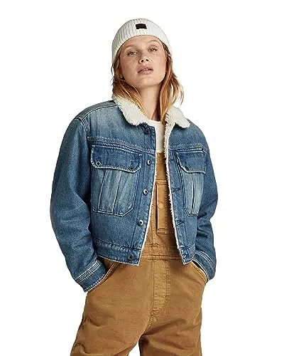 G-STAR RAW Giacca Denim Sherpa Donna Modello D23686