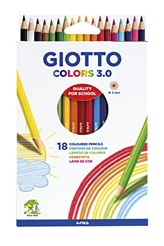 Giotto Colors Matite Colorate 3.0 - Astuccio per Disegno e Creatività