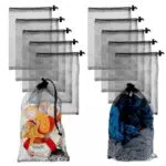 Gjinxi Sacchetti in Rete per Biancheria in Nylon con Coulisse per Lavaggio