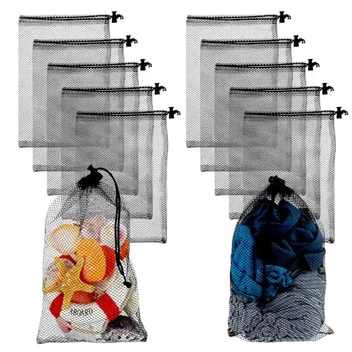 Gjinxi Sacchetti in Rete per Biancheria in Nylon con Coulisse per Lavaggio