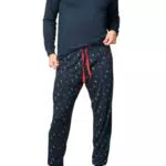 Goldenpoint Pigiama Uomo Regular Candy Canes con Maglia Manica Lunga e Pantaloni
