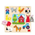 Goula Puzzle Silhouette Fattoria - Gioco Educativo per Bambini