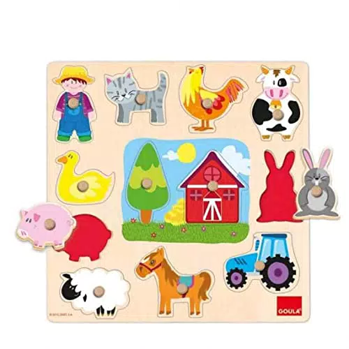 Goula Puzzle Silhouette Fattoria - Gioco Educativo per Bambini