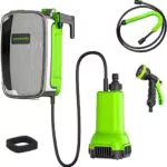 Greenworks G24SWP Elettropompa a Immersione a Batteria 1800L/ora con Attacco Rapido