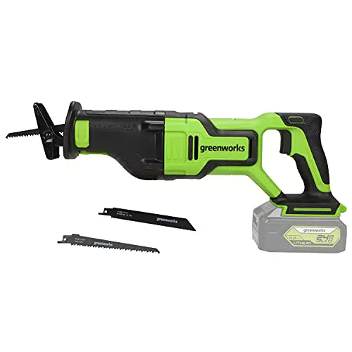 Greenworks GD24RS Sega a Gattuccio Batteria Brushless 2700 Colpi/min 28mm