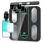 Healthkeep Bilancia Smart con Impedenzimetro e 21 Dati Corporali, App iOS e Android
