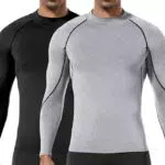 Holure Maglia Compressione Uomo Manica Lunga per Corsa e Fitness