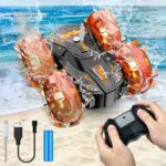 HONGNIX Macchina Telecomandata Anfibio 2.4GHz con Batteria Ricaricabile per Bambini