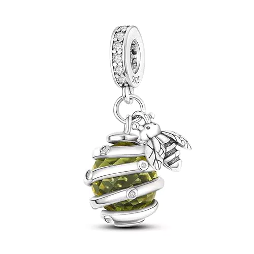 IBAGKE Charm Bead Ciondolo per Bracciali e Collane Nido d'ape e Ape