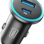 INIU Caricabatterie per Auto 66W USB C PD e QC 3.0 Fast Charging Compatibile iPhone e Samsung