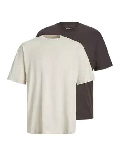 Jack & Jones Jjebradley Tee SS O-Neck T-Shirt in confezione pacciame