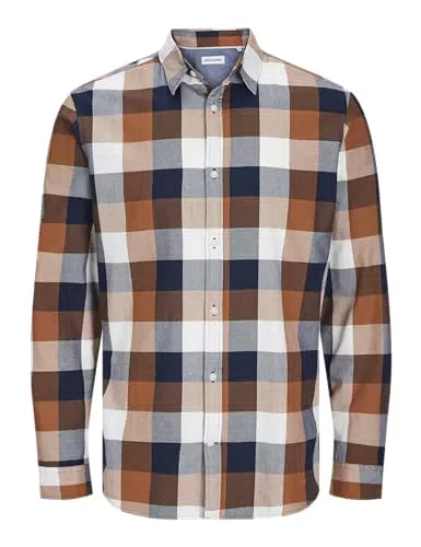 Jack & Jones Jjjoshua Camicia Casual a Maniche Lunghe