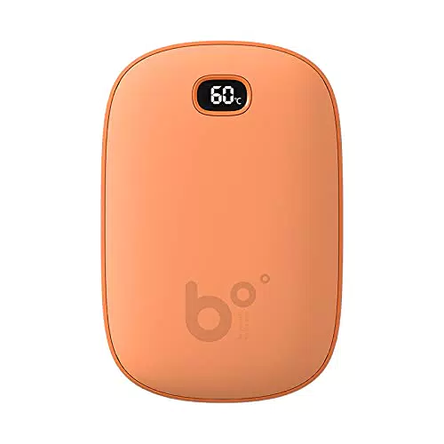 JISULIFE Scaldamani Ricaricabile USB Elettrico Portatile con Display LED