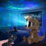 Kidsjoy Proiettore Cielo Stellato Dinosauro con Telecomando e Timer per Bambini