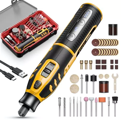 Dremel Kit Utensili Rotanti 8V - Mini Trapano Elettrico con 6 Velocità
