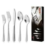 KitchenBoss Set di Posate in Acciaio Inox per 6 Persone, Lavabili in Lavastoviglie