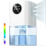 KITMOUS Deumidificatore d'aria ultra silenzioso con luci notturne e spegnimento automatico