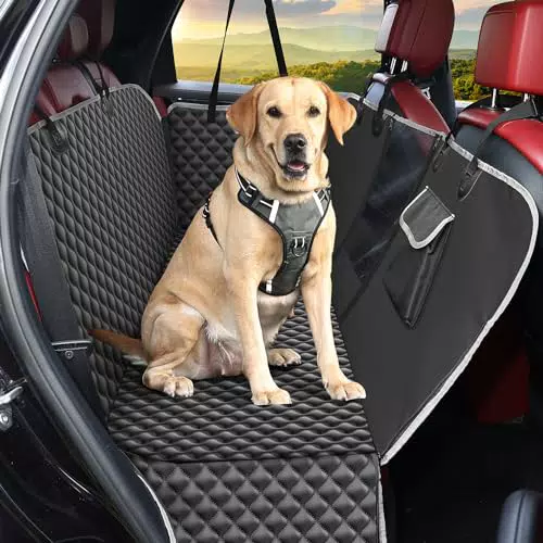 KYG Coprisedile Auto Impermeabile Antiscivolo per Cani SUV 135x140 cm