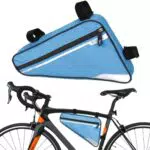 Kytpyi Borsello Impermeabile per Bici, Marsupio Alta Capacità con Nastro Riflettente