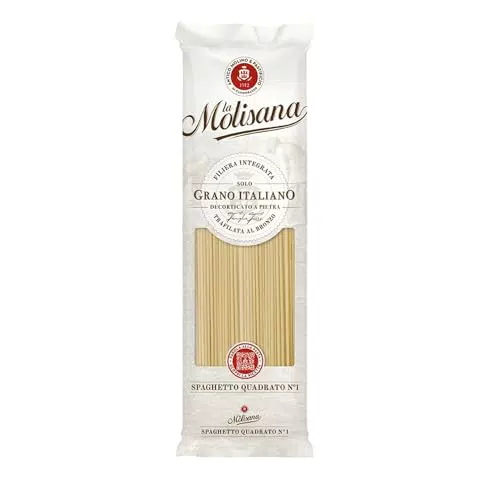 La Molisana Spaghetto Quadrato n. 1 - Pasta di Grano Italiano Trafilata al Bronzo