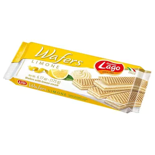 Lago Wafers con Crema al Limone - Deliziosi Strati di Wafer Friabili
