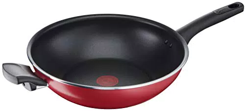 Lagostina Wok Antiaderente in Alluminio 30 cm con Indicatore Cottura Thermo-Signal