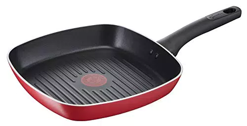 Lagostina Grill Antiaderente in Alluminio con Indicatore Cottura Thermo-Signal