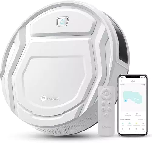 LEFANT Robot Aspirapolvere 2200Pa Autocaricante con App e Alexa, Ideale per Animali