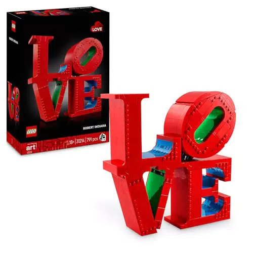 LEGO Art 31214 - Modellino Scultura Pop di Robert Indiana, Regalo Creativo per San Valentino