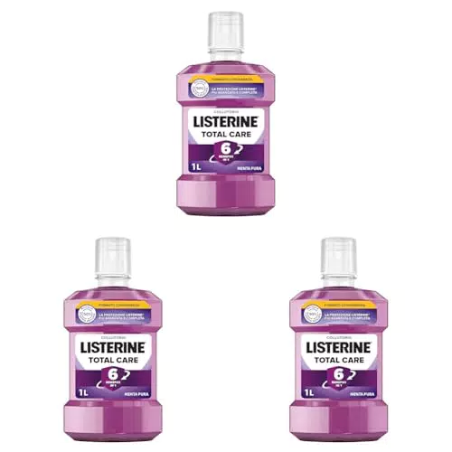LISTERINE Collutorio Total Care al gusto di Menta Pura, 6 benefici in 1