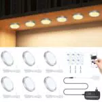 LIUWID Luce Armadio LED con Telecomando e Adesivi per Vetrine e Scale