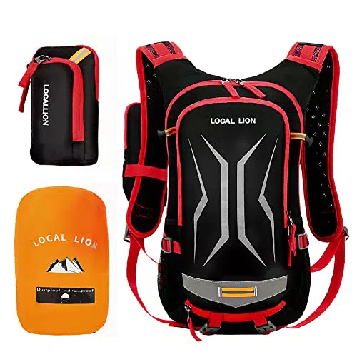 Local Lion Zaino da Ciclismo Impermeabile Multifunzionale per Sport e Trekking