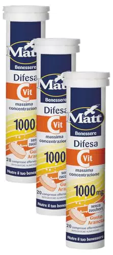Matt Vitamina C Difesa - Integratore per il Sistema Immunitario e Stanchezza