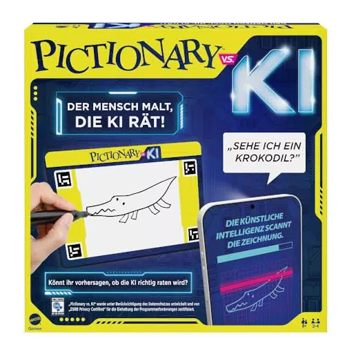 Mattel Games Pictionary VS AI - Gioco da Tavolo in Tedesco, Modello HYH74