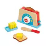Melissa & Doug Set Tostapane in Legno con Pane e Burro - Alimenti da Gioco