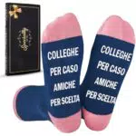 Merclix Calzini Regalo per Colleghi e Colleghe - Idee Regalo Natale e Compleanno
