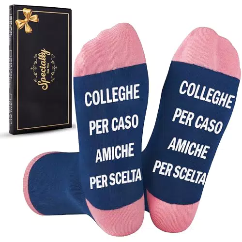 Merclix Calzini Regalo per Colleghi e Colleghe - Idee Regalo Natale e Compleanno