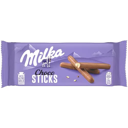 Milka Choco Sticks - Biscotti Golosi Ricoperti di Cioccolato al Latte