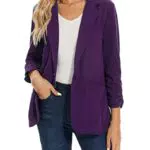 MINTLIMIT Blazer da donna elegante con un bottone, giacca formale 3/4 manica