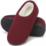 Mishansha Pantofole Uomo in Feltro Antiscivolo con Suola Spessa e Memory Foam