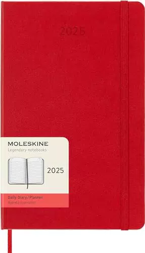 Moleskine Daily Planner Agenda Giornaliera 2025 Copertina Rigida Formato Large