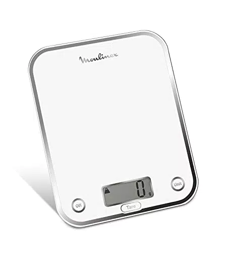Moulinex BN5000 Optiss - Bilancia da cucina con vetro temperato e funzione liquid