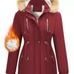 Nadeer Parka Donna Imbottito con Cappuccio in Pelliccia Sintetica
