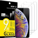 NEW'C Vetro Temperato per iPhone 11 Pro Max e XS Max, Durezza 9H, Ultra Trasparente