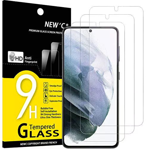 NEW'C Vetro Temperato per Samsung Galaxy S21 Plus 5G, Pellicola Anti Graffio 9H